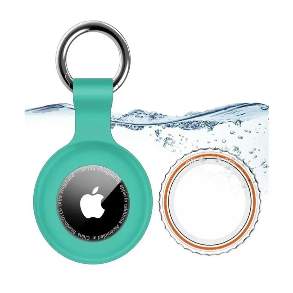 AirTag Silicone Holder Case Keychain (2 Pack) - Green